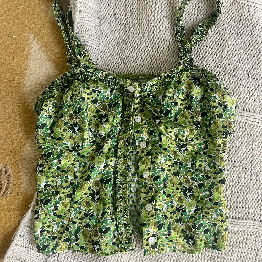 Favorite Daughter on a break floral tank top